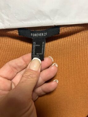 Forever 21 Ribbed Tank Top - Burnt Orange
